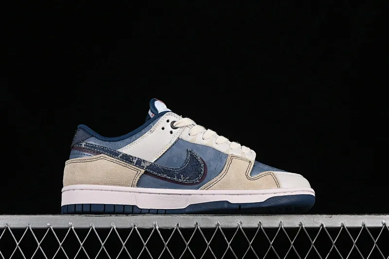 All Categories Nk SB Dunk Series Nk SB Dunk Low Low-top sneakers Nk Dunk Low Panda Prank Wave Fisherman-Fishing in the Lake Blue Brown Low-top casual sneakers DD1391-400